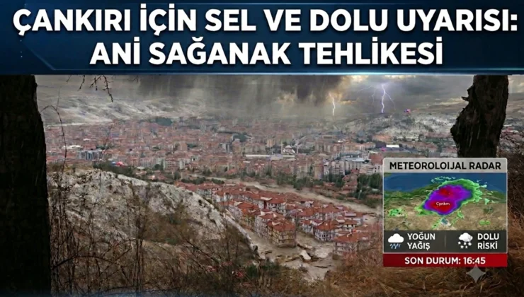 Çankırı İçin Sel ve Dolu Uyarısı: Ani Sağanak Tehlikesi